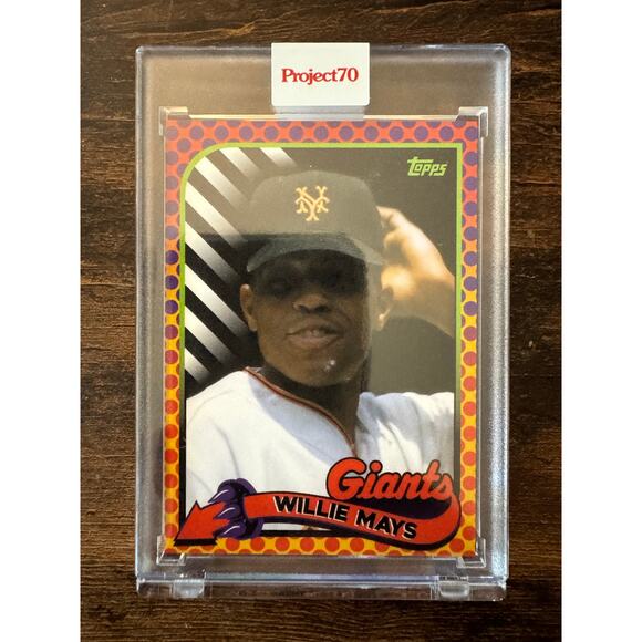 2021 Topps Project 70 1989 Willie Mays 620 By Claw Money PR659 - Picture 2 of 3